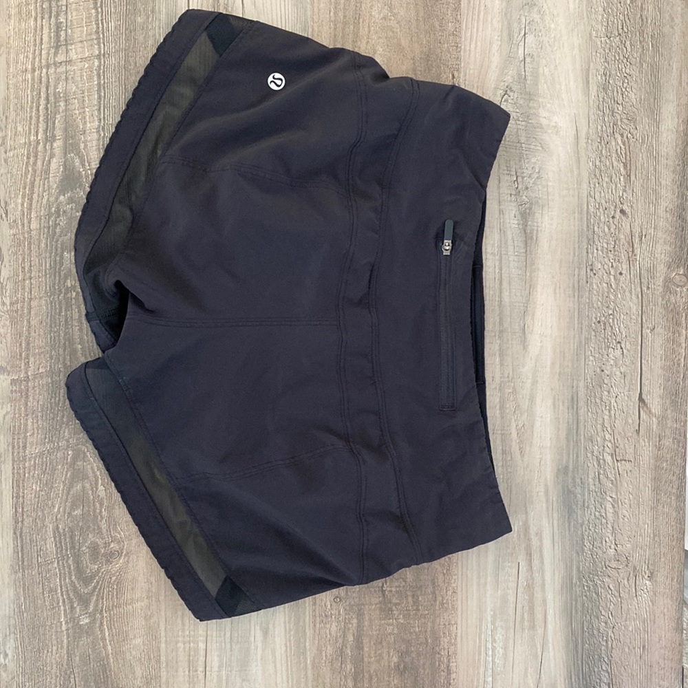 Black Lululemon Lined Shorts